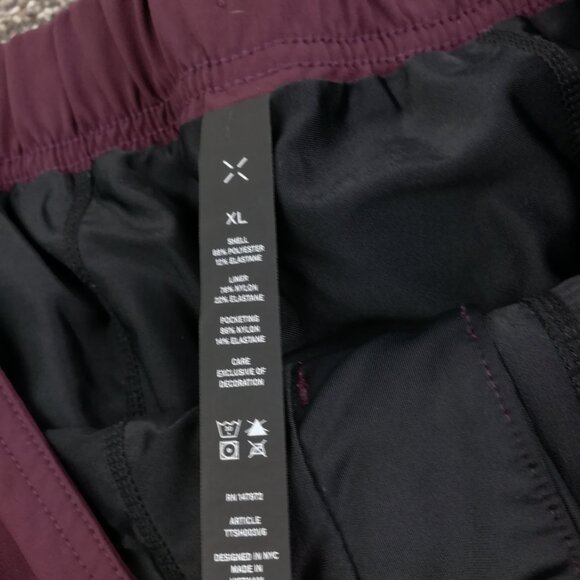 Ten Thousand Shorts The Foundation 7” Lined Burgundy Red Mens XL - Picture 2 of 6
